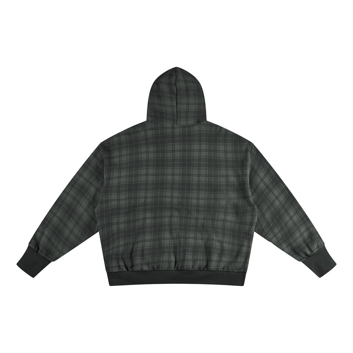 Invisible Plaid Hoodie