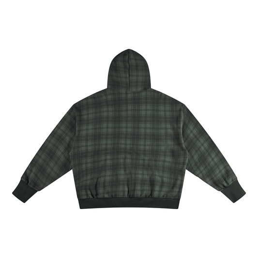 Invisible Plaid Hoodie