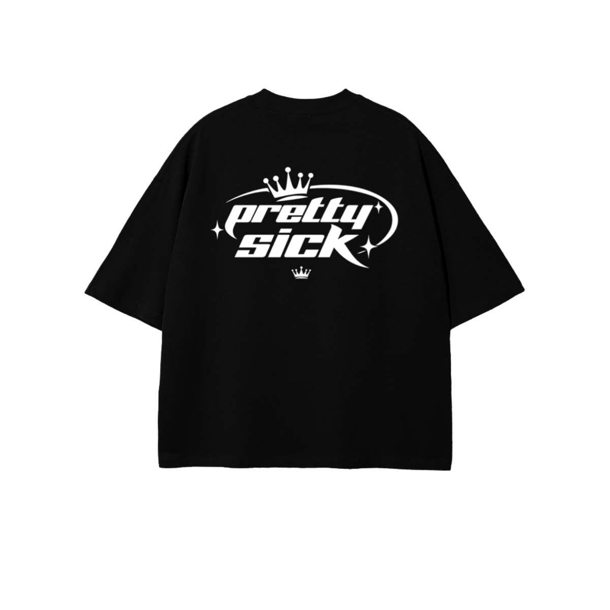 Pretty Sick Cropped Oversized Tee