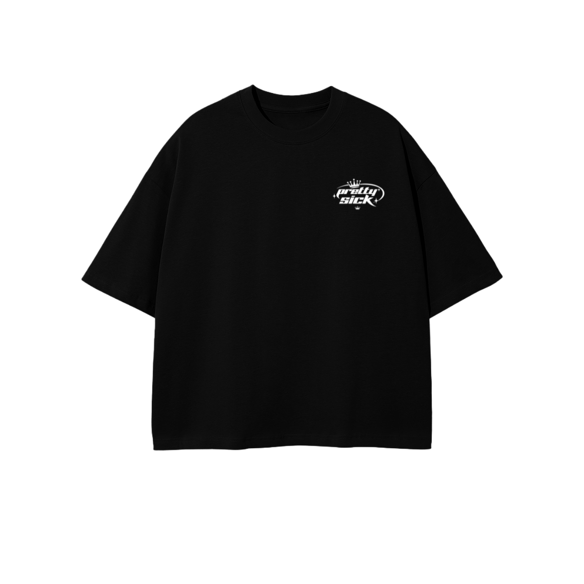 Pretty Sick Cropped Oversized Tee