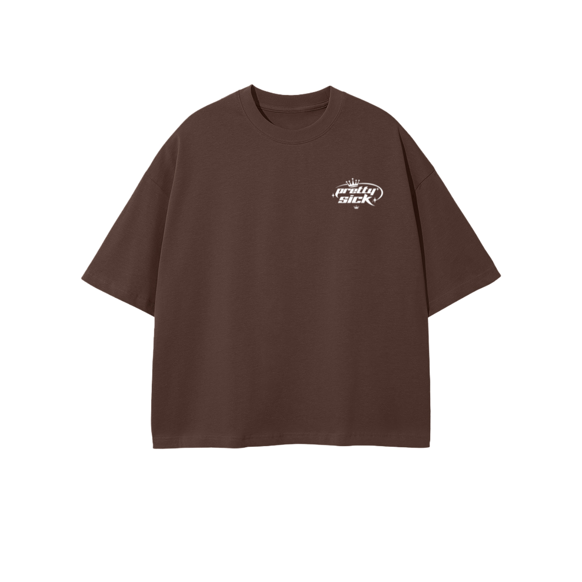 Pretty Sick Cropped Oversized Tee