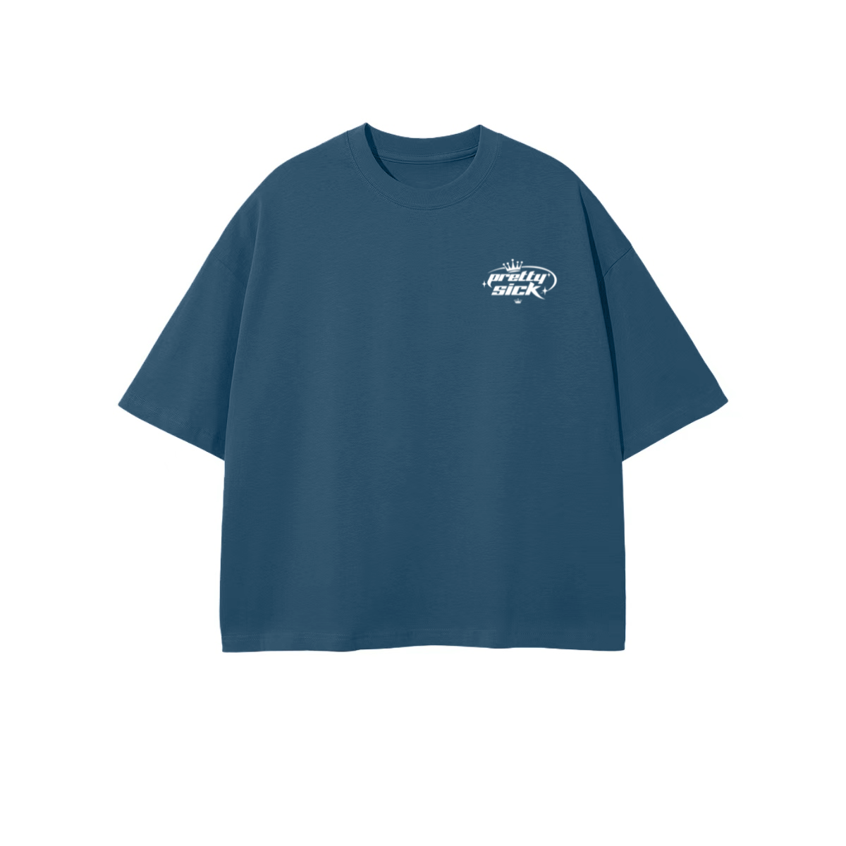 Pretty Sick Cropped Oversized Tee