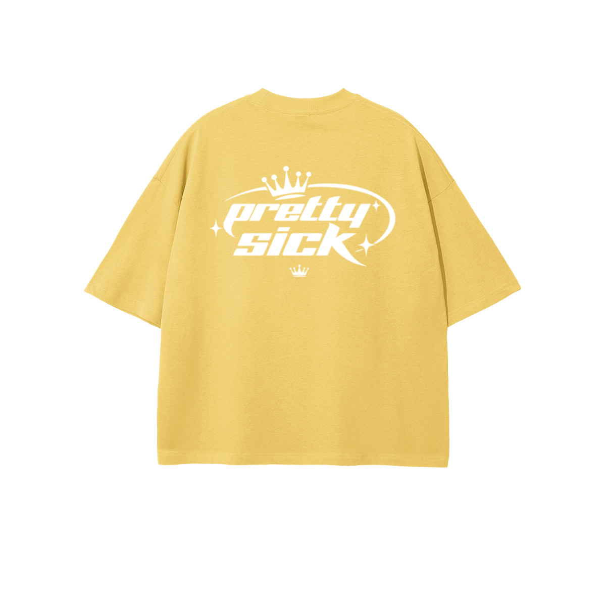 Pretty Sick Cropped Oversized Tee