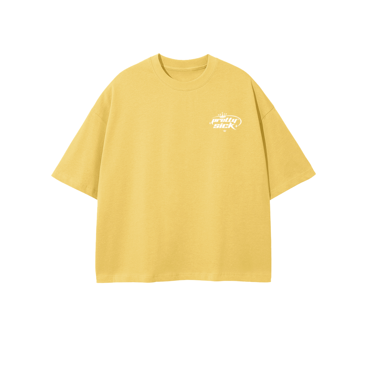 Pretty Sick Cropped Oversized Tee
