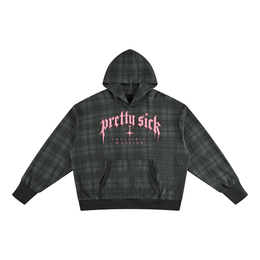 Invisible Plaid Hoodie