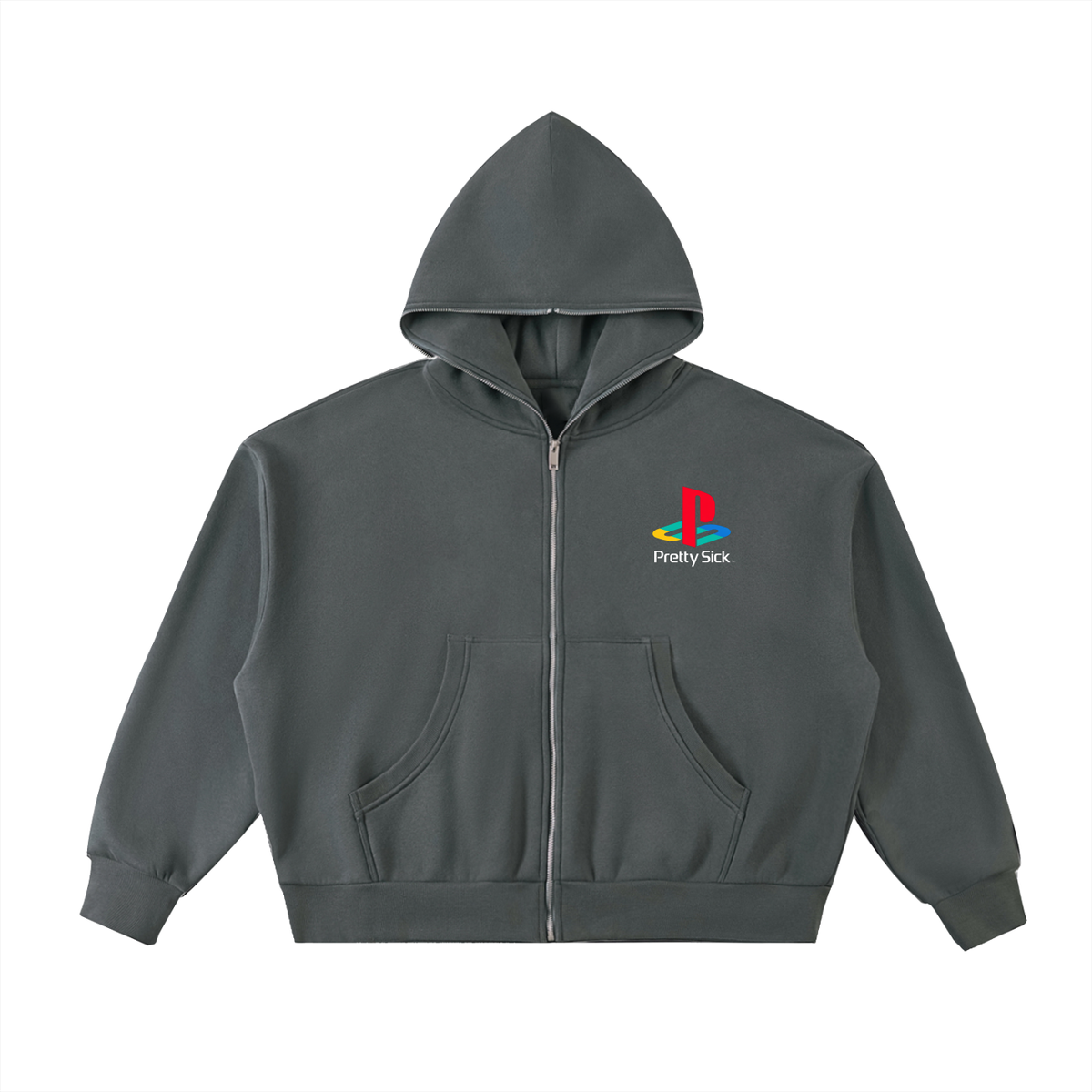 Station Fleeced Full-Zip Premium Hoodie