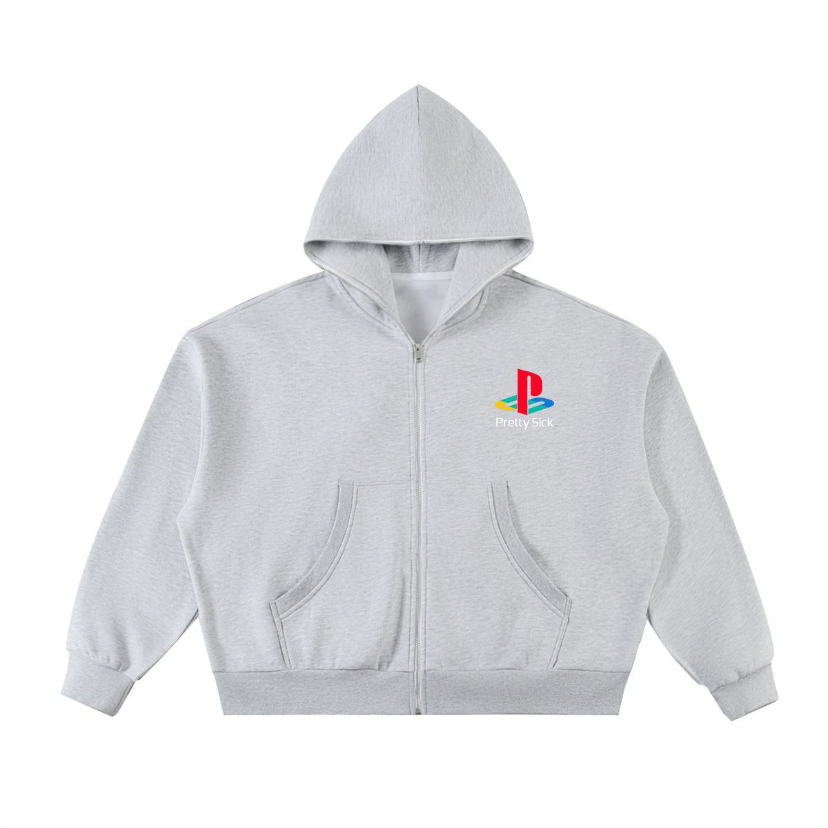 Station Fleeced Full-Zip Premium Hoodie
