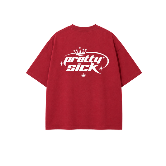 Pretty Sick Cropped Oversized Tee