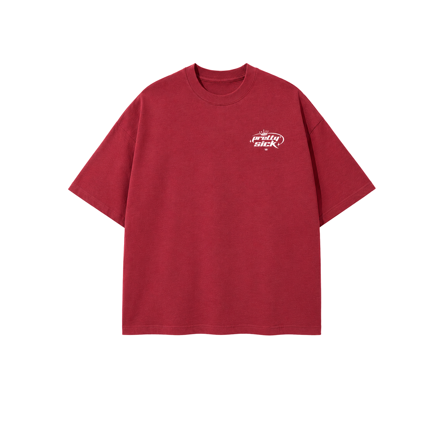 Pretty Sick Cropped Oversized Tee